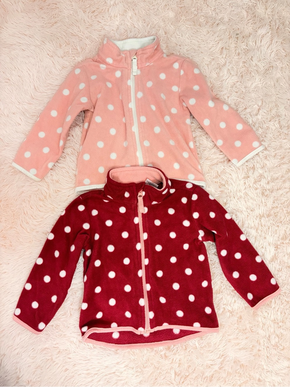 Toughskins Polka Dot Fleece Jackets